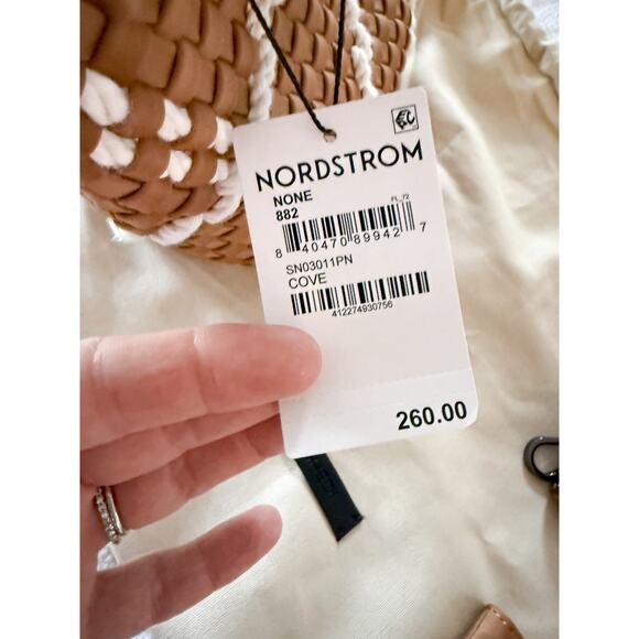 Naghedi | NWT St. Barths Petit Tote Rope in Cove with Pouch, Strap, Dustbag - Picture 5 of 10